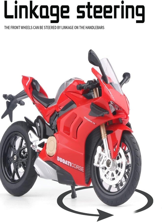 Carryze Premium Super Sport Racing Bike Die-Cast Model | Ducati Corse Inspired Heavy Metal Motorcycle | High-Detail Wheels, Racing Design & Realistic Finish - Image 2